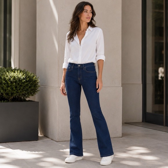 Dkny Pants - DKNY JEANS Women's 26 New Jeans Flare Stretch LUDLOW Mid Rise Demi Bootcut Egypt